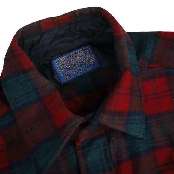 Vintage Pendleton %100 Wool Lindsay Tartan Plaid Flannel Shirt - Picture 6 of 10